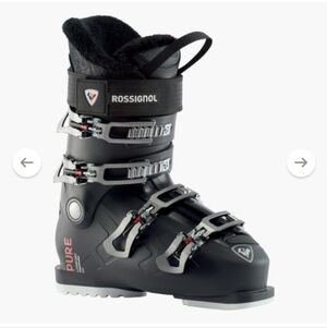 Rossignol Black and Silver Ski Boots